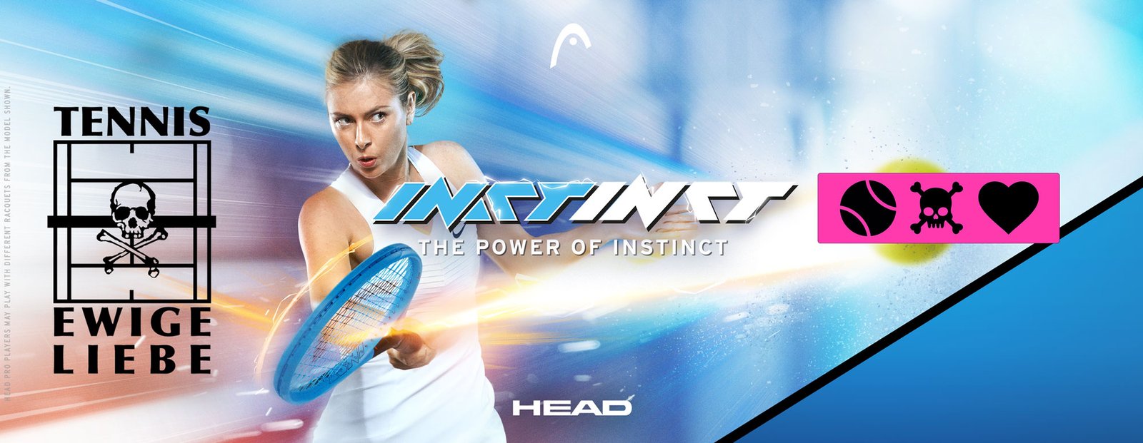 300g Tennisschläger Blau besaitet HEAD Graphene 360 Instinct 